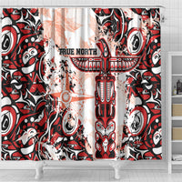Canada Indigenous Haida Art Shower Curtain True North