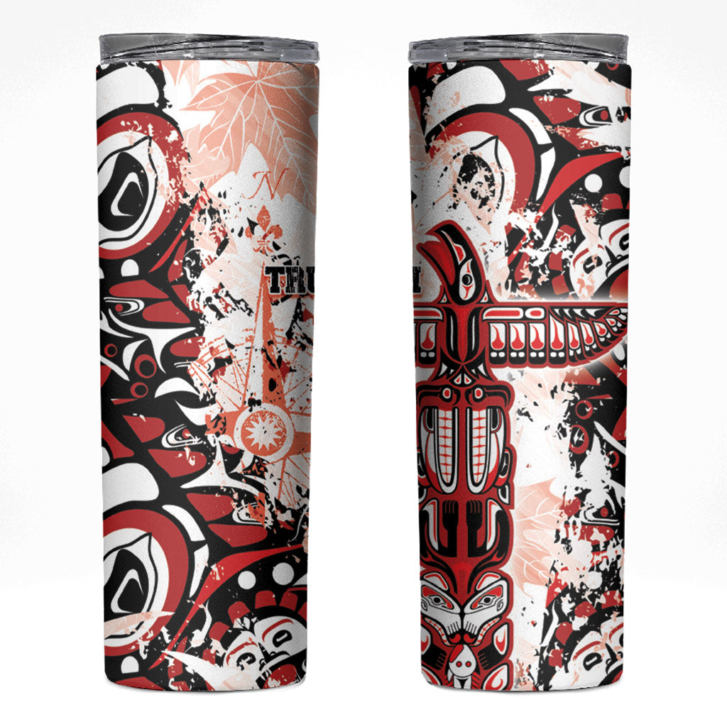 Canada Indigenous Haida Art Skinny Tumbler True North
