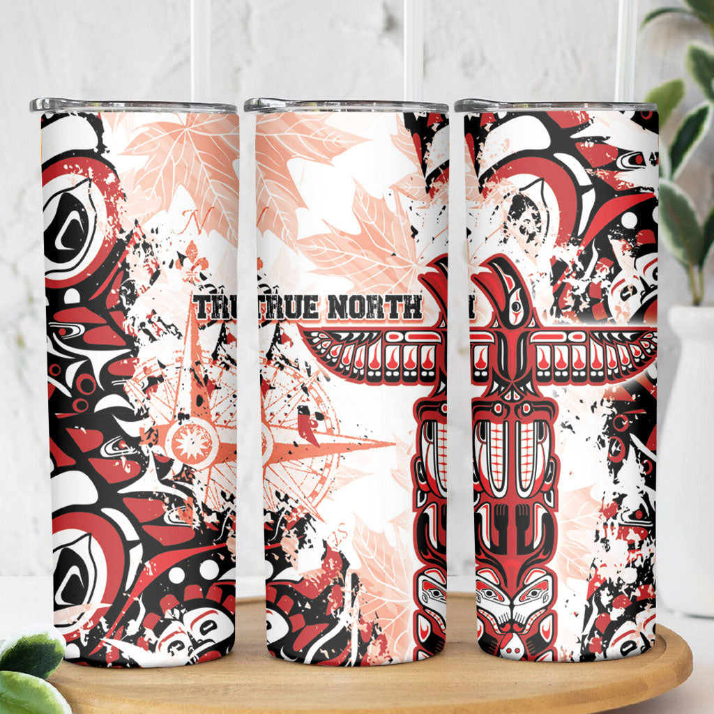 Canada Indigenous Haida Art Skinny Tumbler True North