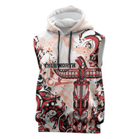 Canada Indigenous Haida Art Personalized Sleeveless Hoodie True North