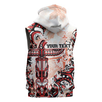 Canada Indigenous Haida Art Personalized Sleeveless Zip Hoodie True North
