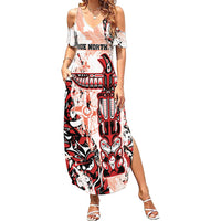 Canada Indigenous Haida Art Personalized Summer Maxi Dress True North