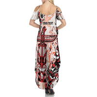 Canada Indigenous Haida Art Personalized Summer Maxi Dress True North