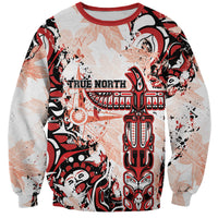 Canada Indigenous Haida Art Personalized Sweatshirt True North