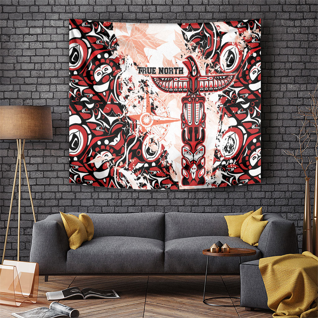 Canada Indigenous Haida Art Tapestry True North