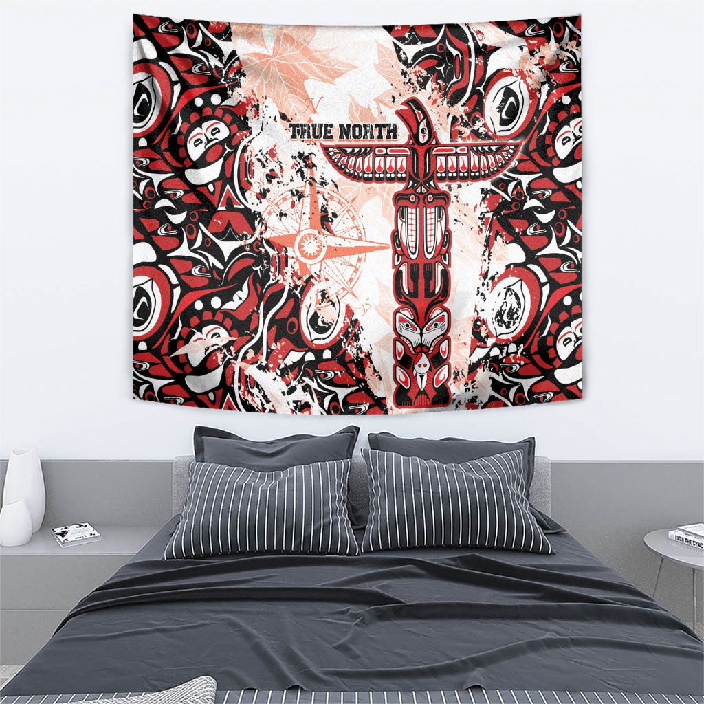 Canada Indigenous Haida Art Tapestry True North