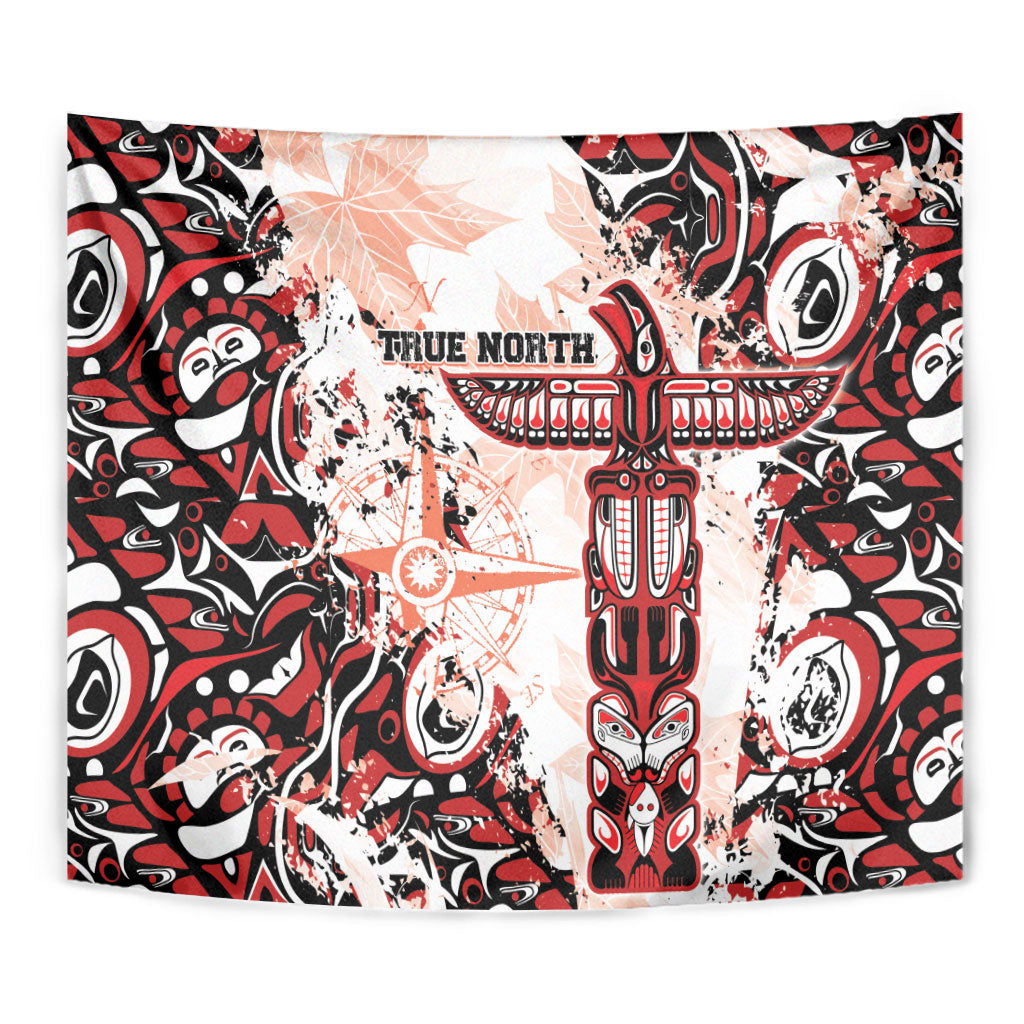 Canada Indigenous Haida Art Tapestry True North