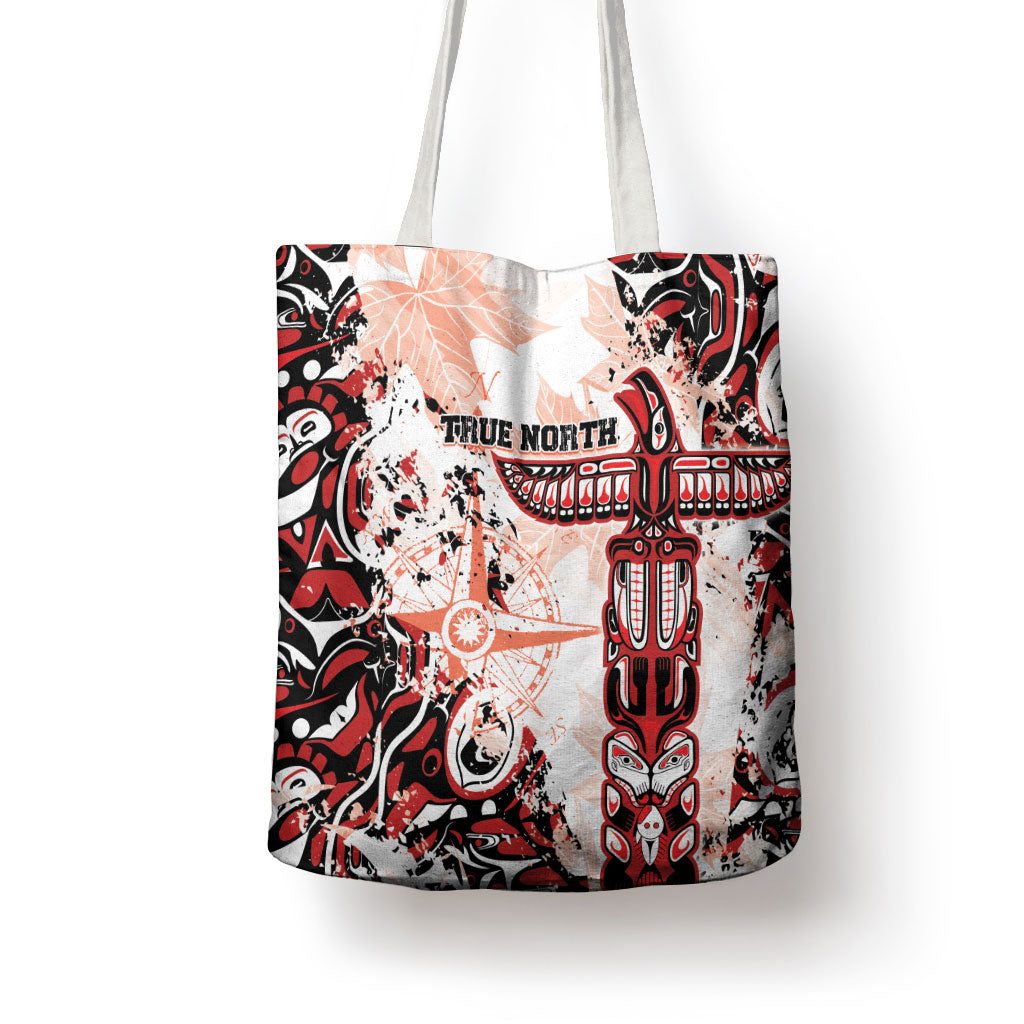 Canada Indigenous Haida Art Tote Bag True North