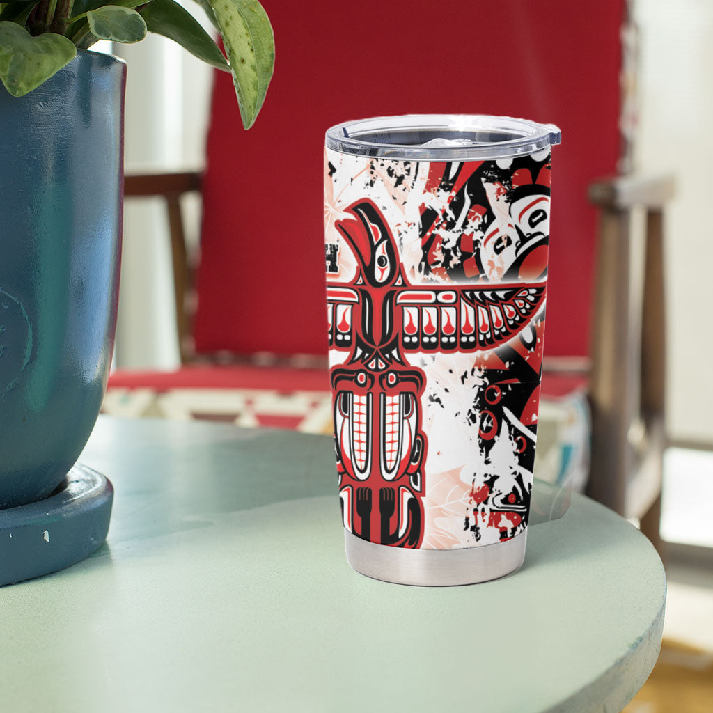 Canada Indigenous Haida Art Tumbler Cup True North