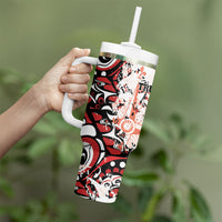 Canada Indigenous Haida Art Tumbler With Handle True North