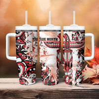 Canada Indigenous Haida Art Tumbler With Handle True North