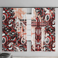 Canada Indigenous Haida Art Window Curtain True North