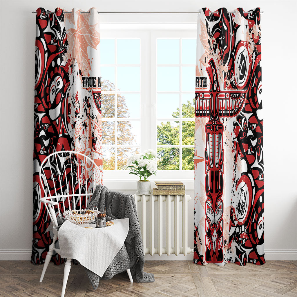 Canada Indigenous Haida Art Window Curtain True North