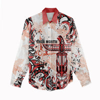 Canada Indigenous Haida Art Personalized Women Casual Shirt True North