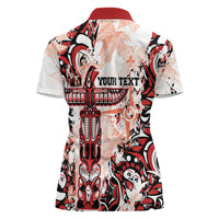 Canada Indigenous Haida Art Personalized Women Polo Shirt True North