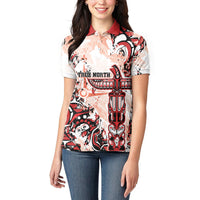 Canada Indigenous Haida Art Personalized Women Polo Shirt True North