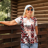 Canada Indigenous Haida Art Personalized Women Polo Shirt True North