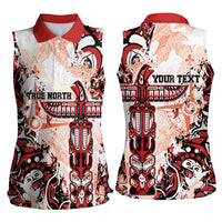 Canada Indigenous Haida Art Personalized Women Sleeveless Polo Shirt True North