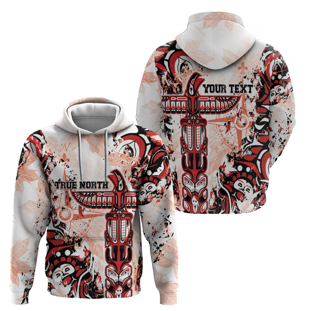Canada Indigenous Haida Art Personalized Zip Hoodie True North