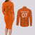 personalised-netherlands-football-couples-matching-long-sleeve-bodycon-dress-and-long-sleeve-button-shirts-lionesses-world-cup-2023