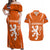 personalised-netherlands-football-couples-matching-off-shoulder-maxi-dress-and-hawaiian-shirt-lionesses-world-cup-2023