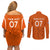 personalised-netherlands-football-couples-matching-off-shoulder-short-dress-and-long-sleeve-button-shirts-lionesses-world-cup-2023