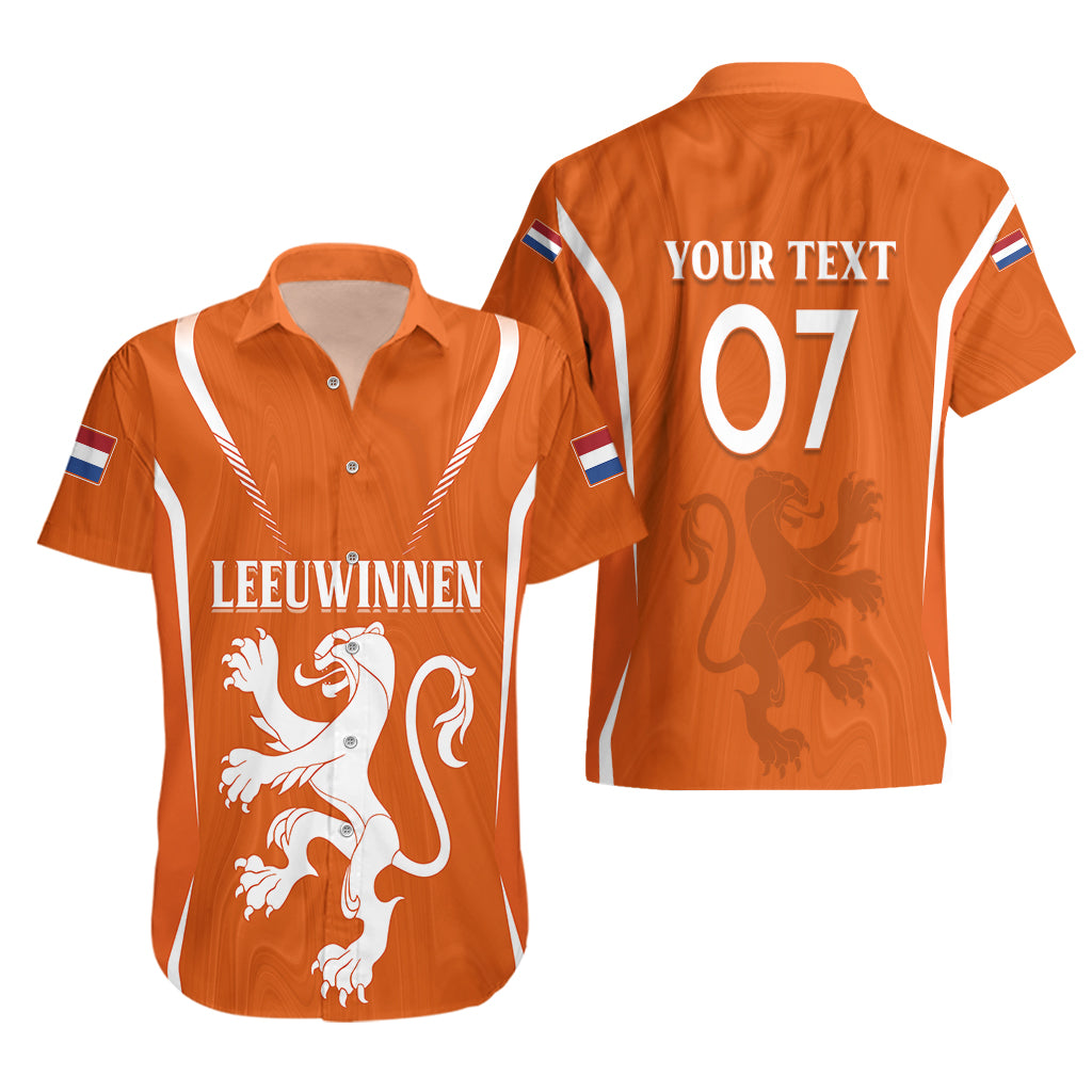 Personalised Netherlands Football Hawaiian Shirt Lionesses World Cup 2023 - Wonder Print Shop