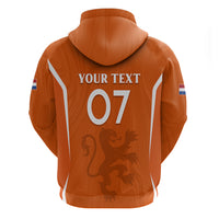 Personalised Netherlands Football Hoodie Lionesses World Cup 2023 - Wonder Print Shop