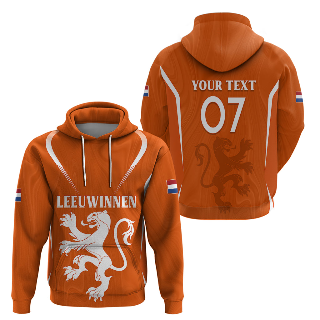 Personalised Netherlands Football Hoodie Lionesses World Cup 2023 - Wonder Print Shop