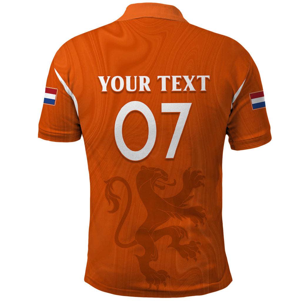 Personalised Netherlands Football Polo Shirt Lionesses World Cup 2023 - Wonder Print Shop