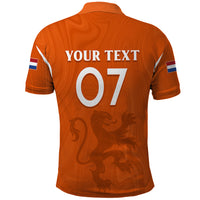 Personalised Netherlands Football Polo Shirt Lionesses World Cup 2023 - Wonder Print Shop