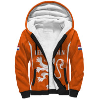 Personalised Netherlands Football Sherpa Hoodie Lionesses World Cup 2023 - Wonder Print Shop