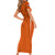 Personalised Netherlands Football Short Sleeve Bodycon Dress Lionesses World Cup 2023 - Wonder Print Shop