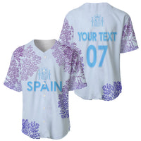 Personalised Spain Football Baseball Jersey Coral Reef Jersey Replica Inspired LT7 - Wonder Print Shop