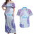 Personalised Spain Football Couples Matching Off Shoulder Maxi Dress and Hawaiian Shirt Coral Reef Jersey Replica Inspired LT7 - Wonder Print Shop
