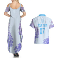 Personalised Spain Football Couples Matching Summer Maxi Dress and Hawaiian Shirt Coral Reef Jersey Replica Inspired LT7 - Wonder Print Shop