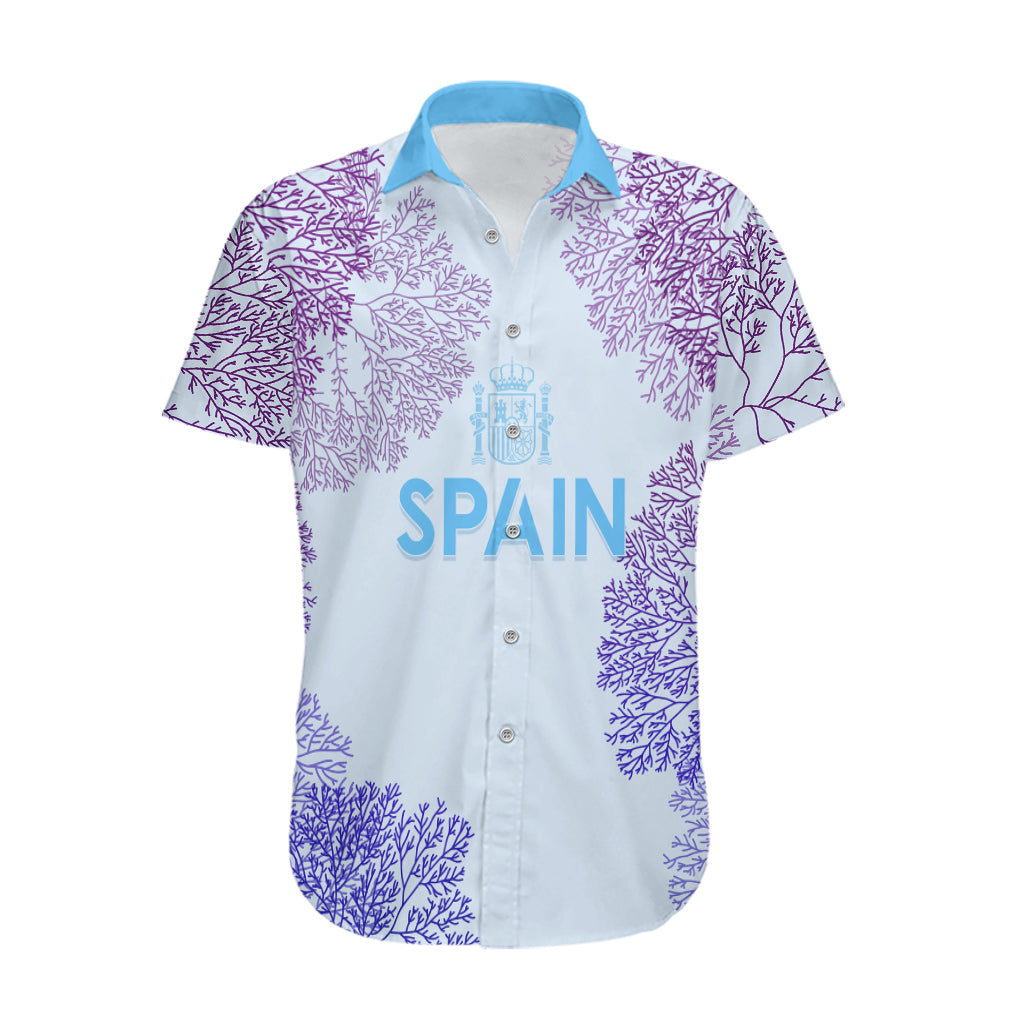 Personalised Spain Football Hawaiian Shirt Coral Reef Jersey Replica Inspired - Wonder Print Shop