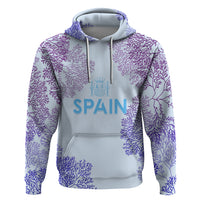 Personalised Spain Football Hoodie Coral Reef Jersey Replica Inspired - Wonder Print Shop