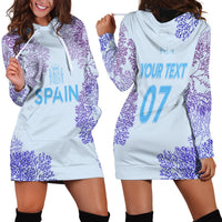 Personalised Spain Football Hoodie Dress Coral Reef Jersey Replica Inspired - Wonder Print Shop