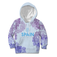 Personalised Spain Football Kid Hoodie Coral Reef Jersey Replica Inspired - Wonder Print Shop