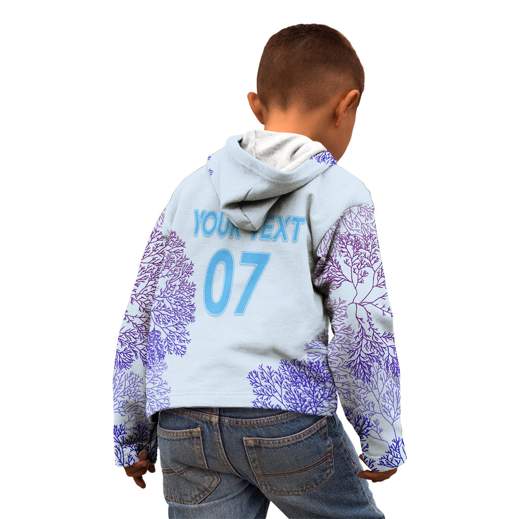 Personalised Spain Football Kid Hoodie Coral Reef Jersey Replica Inspired - Wonder Print Shop
