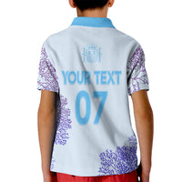 Personalised Spain Football Kid Polo Shirt Coral Reef Jersey Replica Inspired - Wonder Print Shop