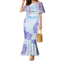 Personalised Spain Football Mermaid Dress Coral Reef Jersey Replica Inspired - Wonder Print Shop