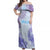 Personalised Spain Football Off Shoulder Maxi Dress Coral Reef Jersey Replica Inspired - Wonder Print Shop