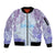 Personalised Spain Football Sleeve Zip Bomber Jacket Coral Reef Jersey Replica Inspired - Wonder Print Shop