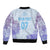 Personalised Spain Football Sleeve Zip Bomber Jacket Coral Reef Jersey Replica Inspired - Wonder Print Shop