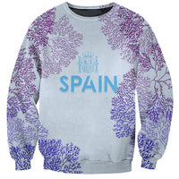 Personalised Spain Football Sweatshirt Coral Reef Jersey Replica Inspired - Wonder Print Shop