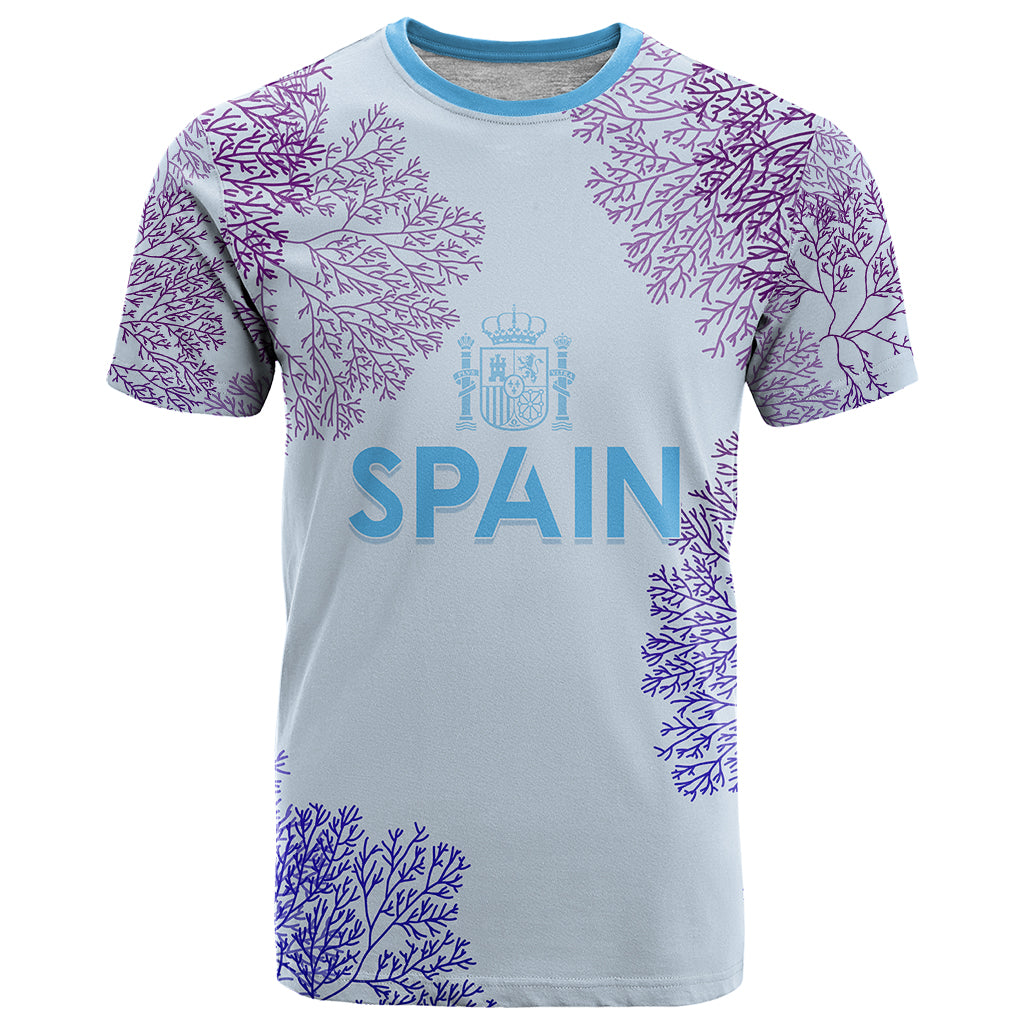Personalised Spain Football T Shirt Coral Reef Jersey Replica Inspired - Wonder Print Shop