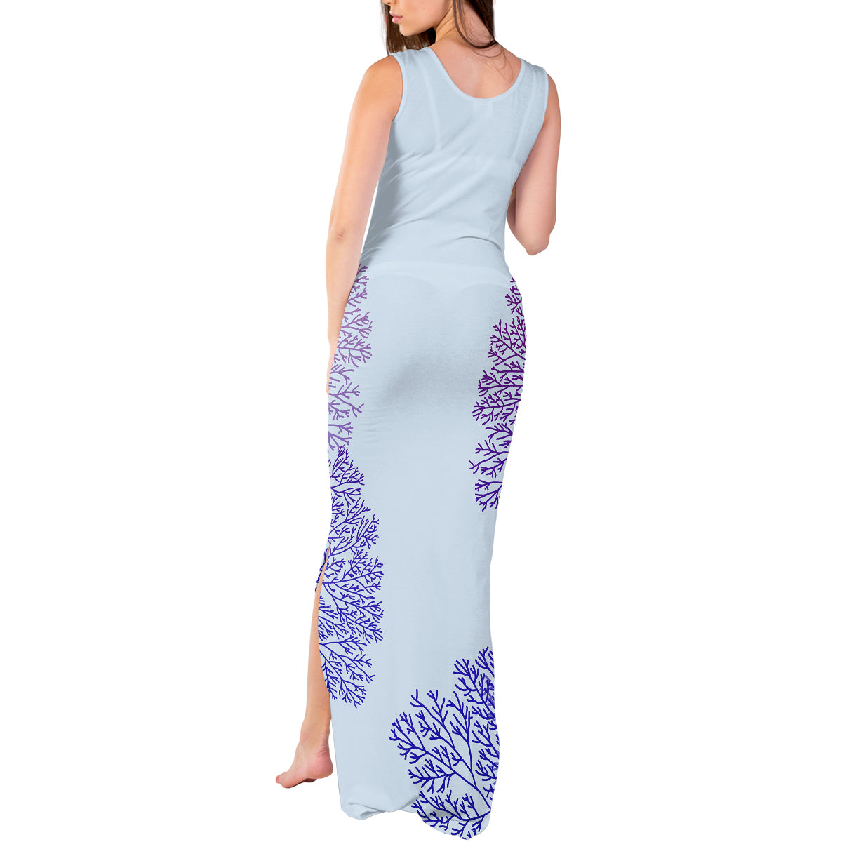 Personalised Spain Football Tank Maxi Dress Coral Reef Jersey Replica Inspired - Wonder Print Shop