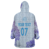 Personalised Spain Football Wearable Blanket Hoodie Coral Reef Jersey Replica Inspired - Wonder Print Shop